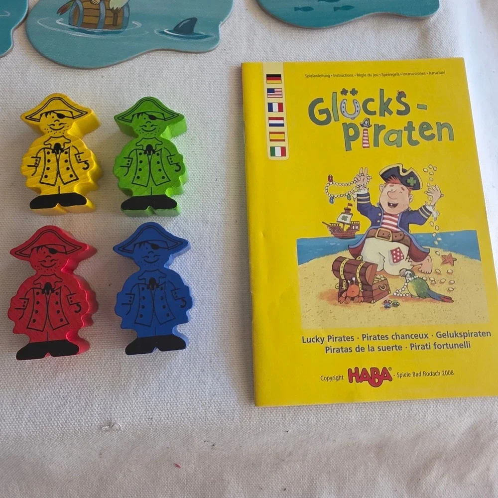 HABA Lucky Pirates Gluckspiraten Childrens Board Game Made in Germany Complete